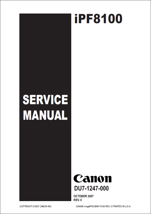 CANON iPF8100 Service Manual-1